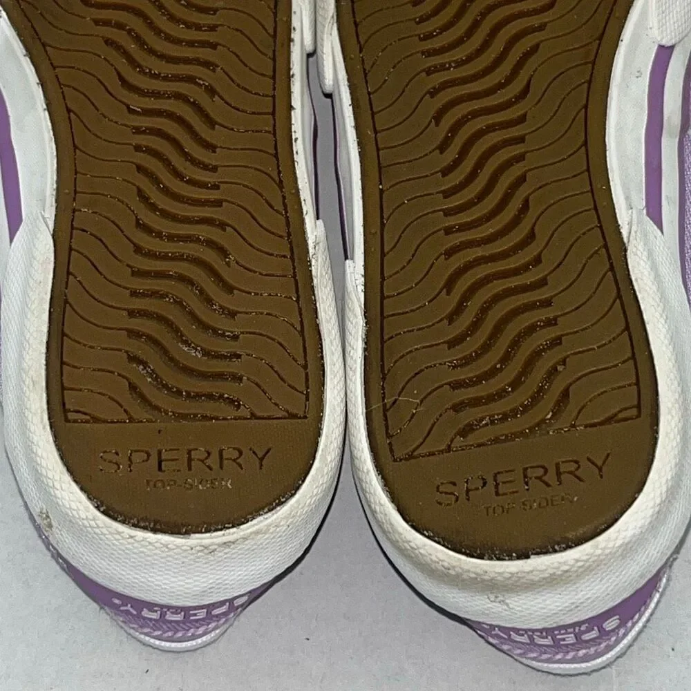 Sperry Women's Purple Pier Wave Top Sider Slip-On Sneaker Boat Shoes Size 8‎